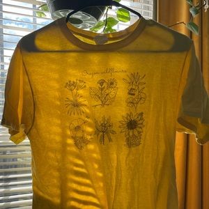 Yellow flowers t-shirt